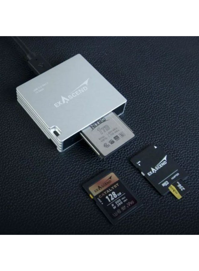 Exascend Essential 4-in-1 Multi-Slot Card Reader - Image 2